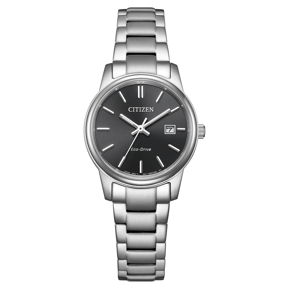 Citizen Eco-Drive Dress Black Dial Stainless Steel Women’s Watch (EW2318-90E) - Phone Parts Warehouse