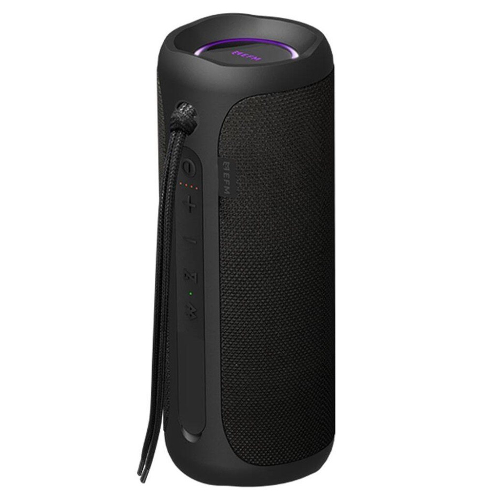 EFM Austin 25W Bluetooth Speaker with LED Colour Glow – Charcoal Black - Phone Parts Warehouse