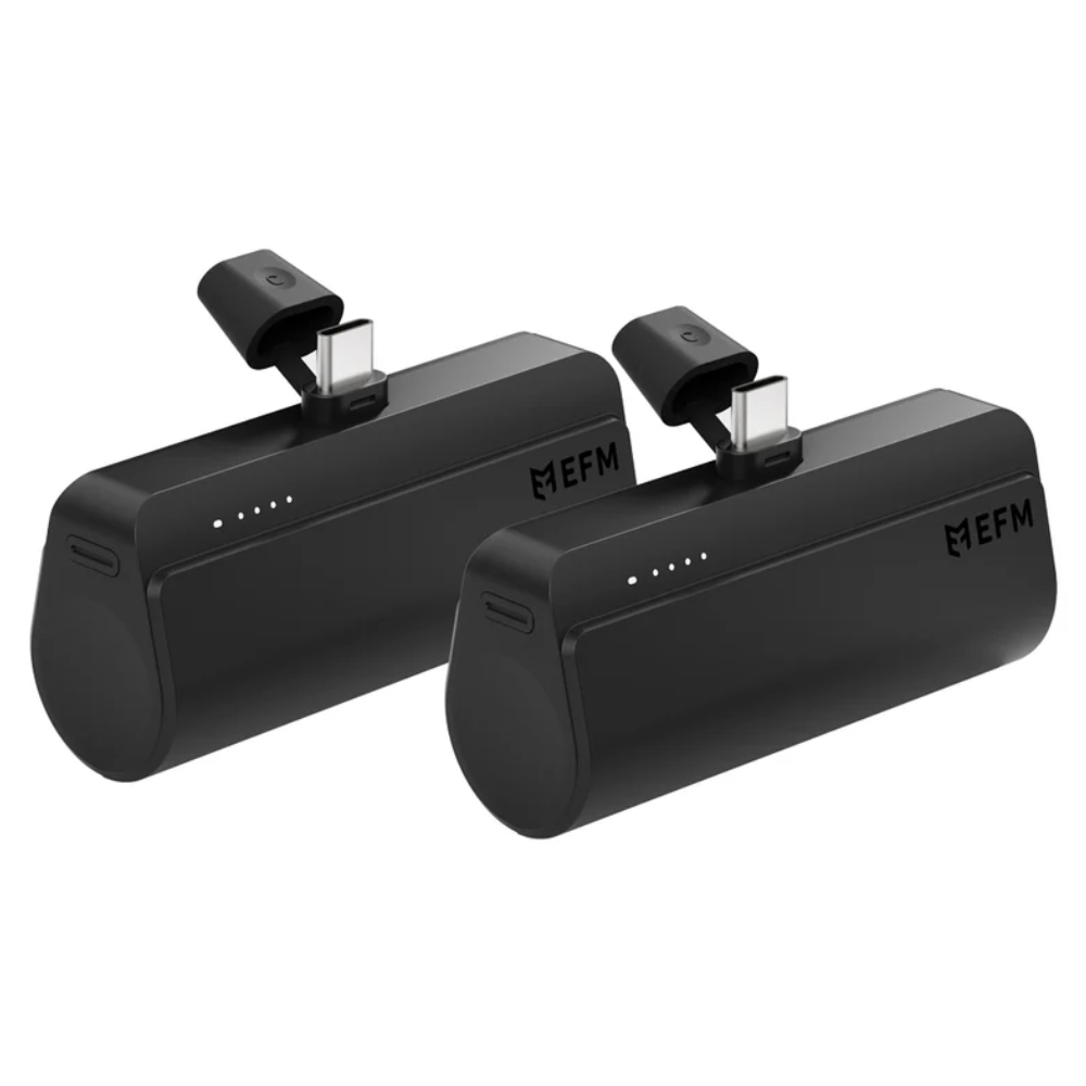 EFM Power On-The-Go Twin Pack For all USB-C Devices – Black - Phone Parts Warehouse