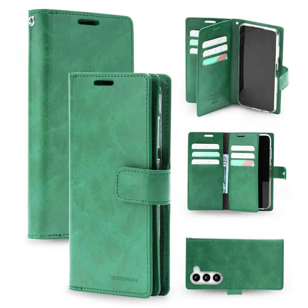Galaxy S26 Mansoor Diary Wallet Case – Mint - Phone Parts Warehouse