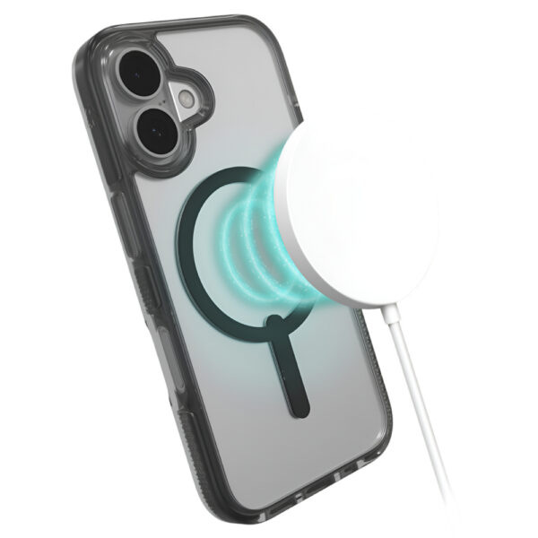 iPhone 16 Absorption Magsafe Case - Smoke Midnight Black [ZAGG SANTA CRUZ SNAP] - Image 4