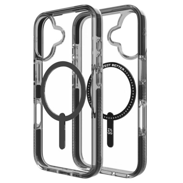 iPhone 16 Absorption Magsafe Case - Smoke Midnight Black [ZAGG SANTA CRUZ SNAP] - Image 5