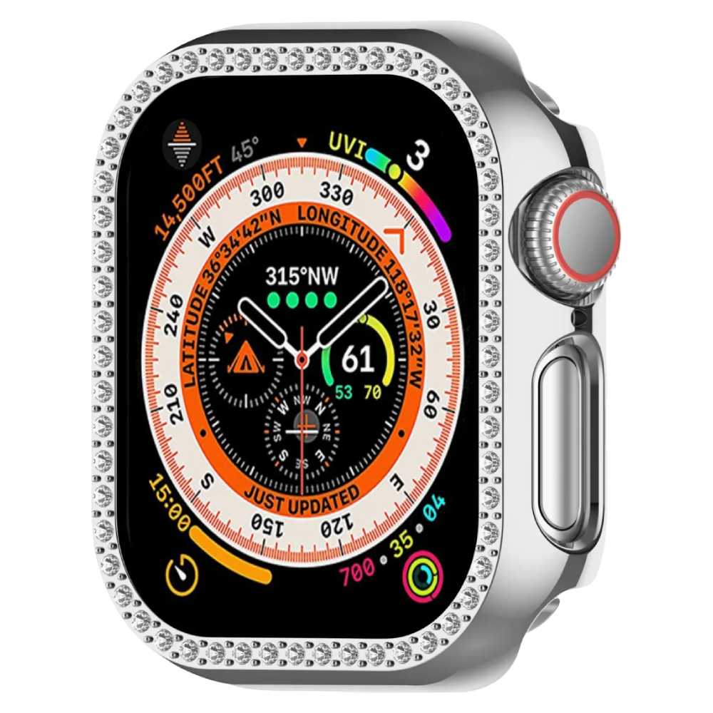 Apple Watch Sparking Diamond PC Case (42 MM) - Silver - Image 2