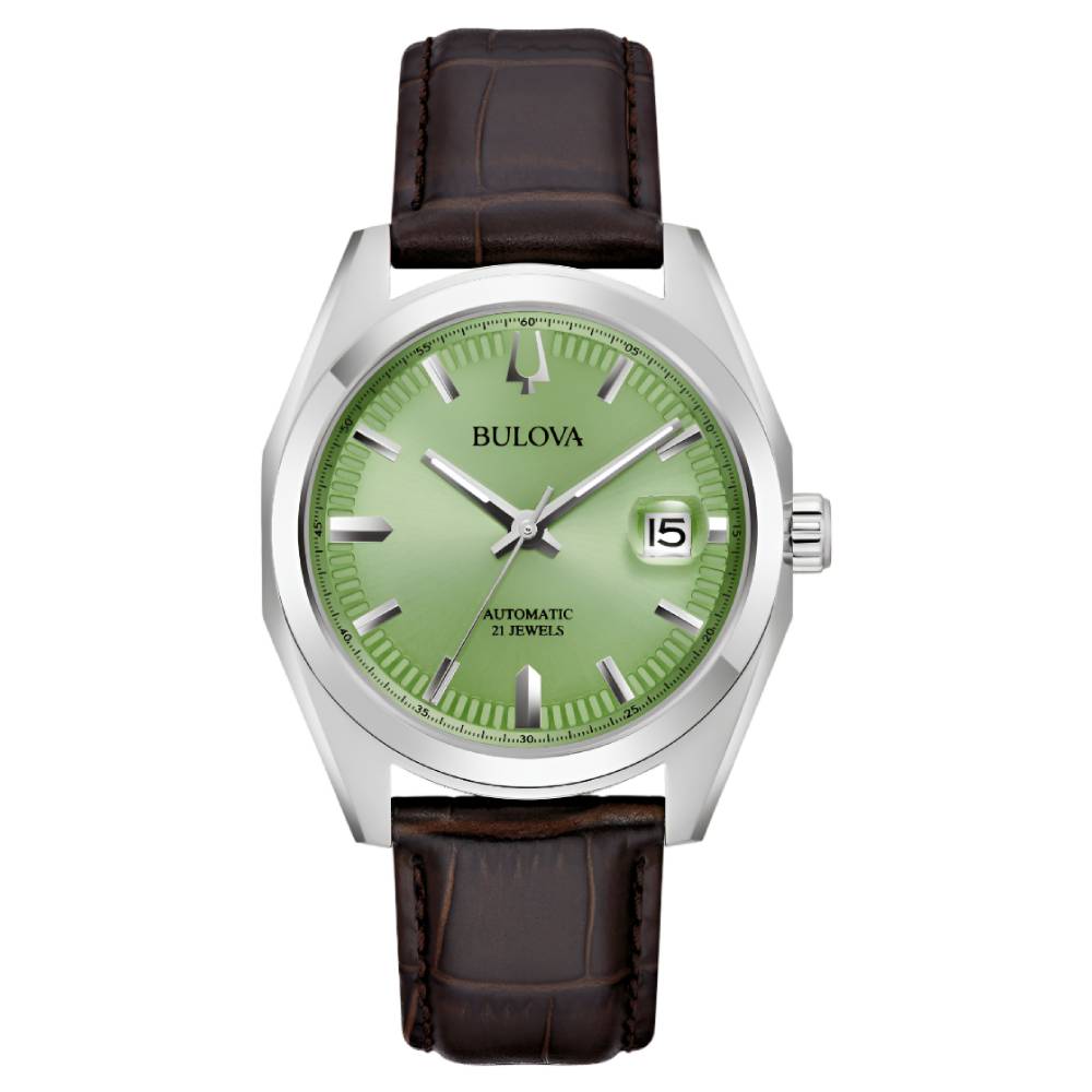 Bulova Surveyor Automatic Green Dial Men’s Watch (96B427) - Phone Parts Warehouse