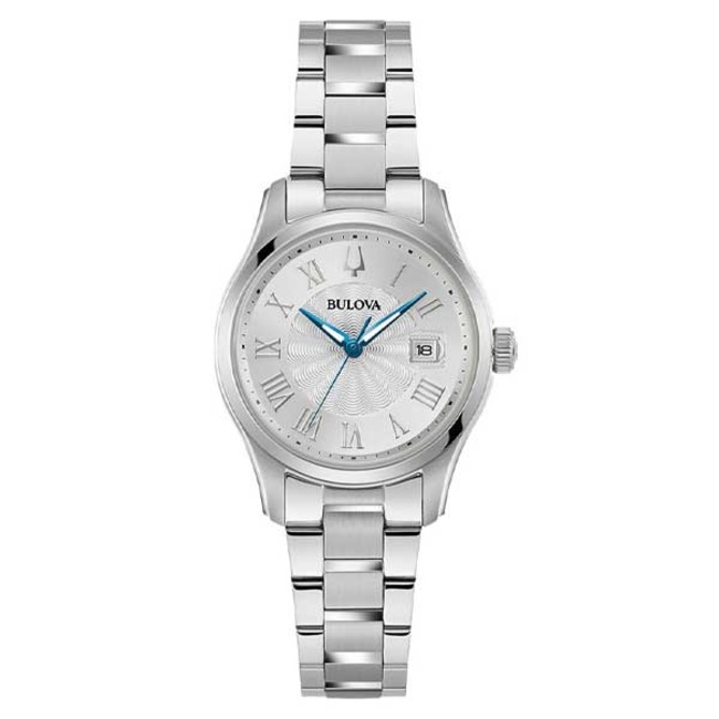 Bulova Silver Dial Classic Stainless Steel Women’s Watch (96M162)