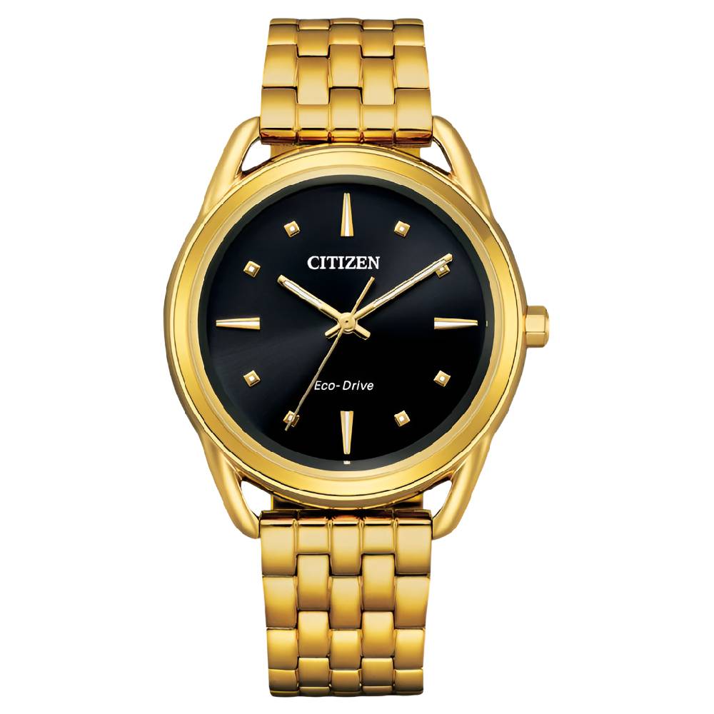 Citizen Eco-Drive Black Dial Stainless Steel Women’s Watch (FE7092-50E) - Phone Parts Warehouse