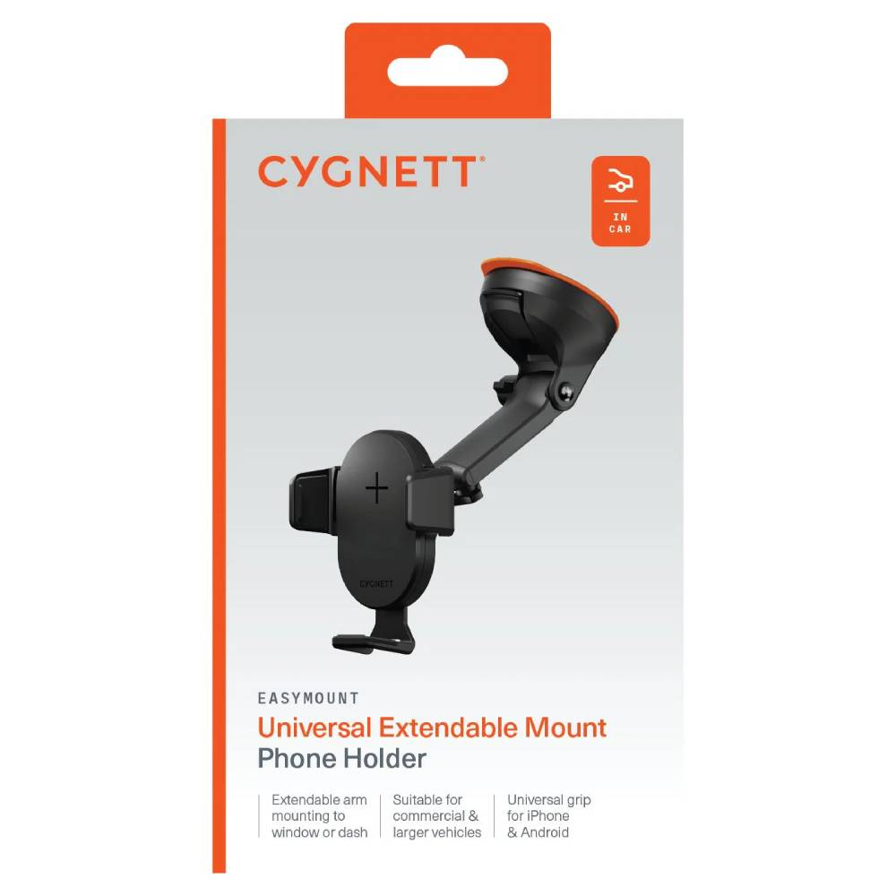 Cygnett 15W EasyMount Universal Extendable Mount & Wireless Charger - Black - Image 5