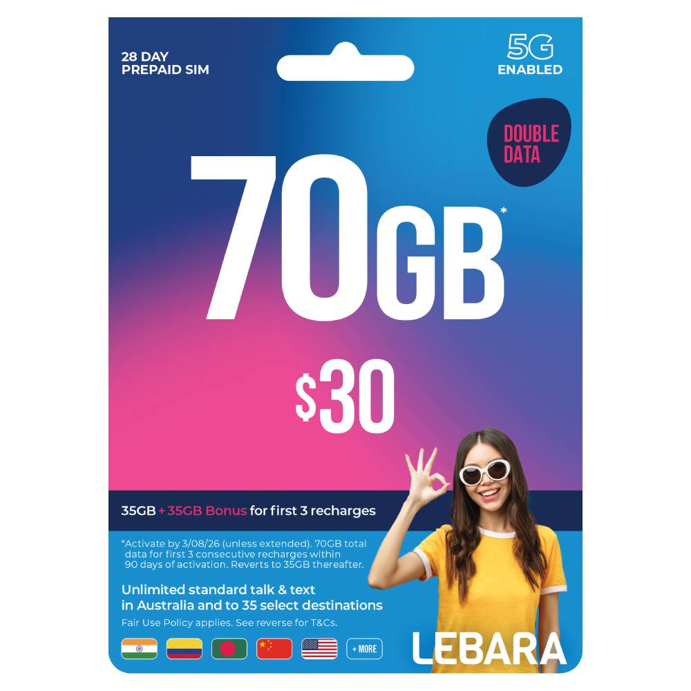 Lebara $30 Prepaid SIM Card - Phone Parts Warehouse