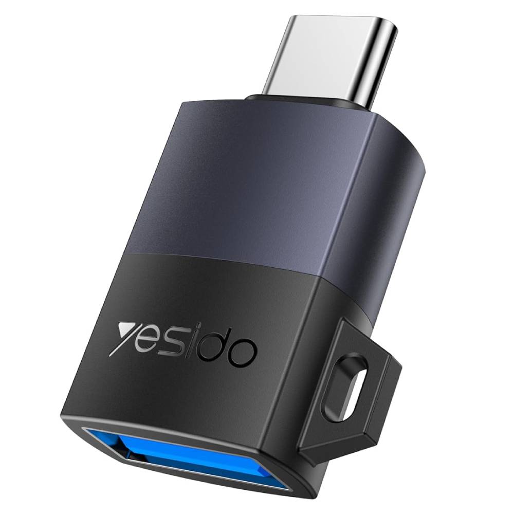 YESIDO Type C to USB A OTG Adapter (Black) (GS31 USB 3.0 Female to Type-C Male) - Phone Parts Warehouse