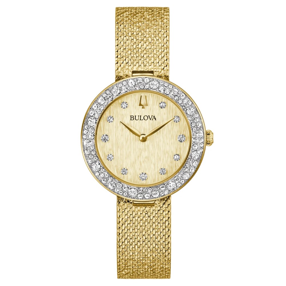 Bulova Classic Champagne Crystal Women’s Watch (98L321) - Phone Parts Warehouse
