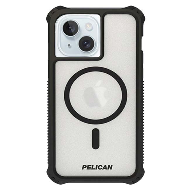 Pelican Guardian Rogue Case (Suits iPhone 15) - Clear Black - Phone Parts Warehouse